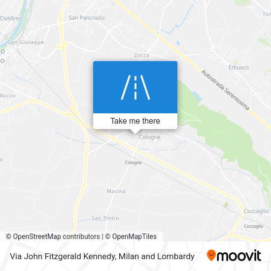 Via John Fitzgerald Kennedy map