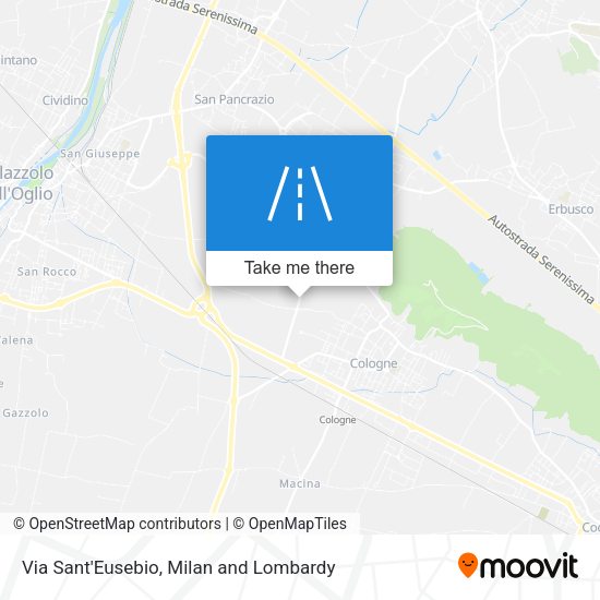 Via Sant'Eusebio map