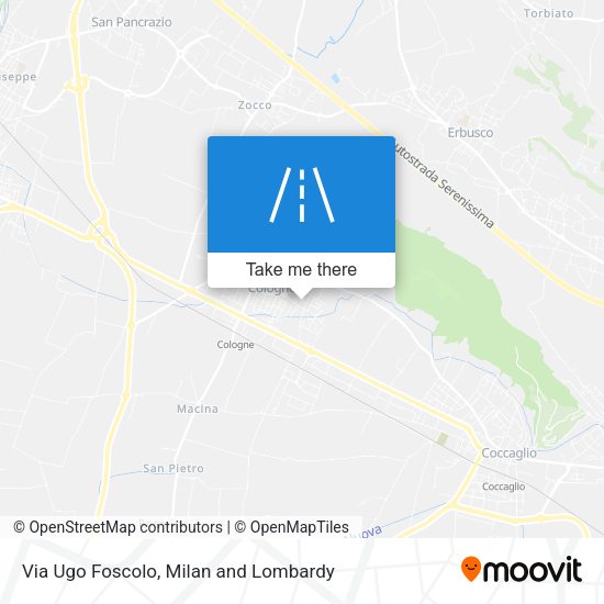 Via Ugo Foscolo map