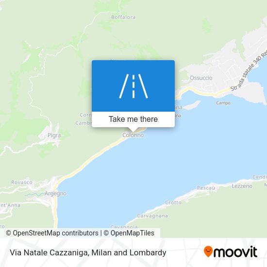Via Natale Cazzaniga map