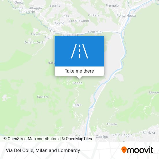 Via Del Colle map