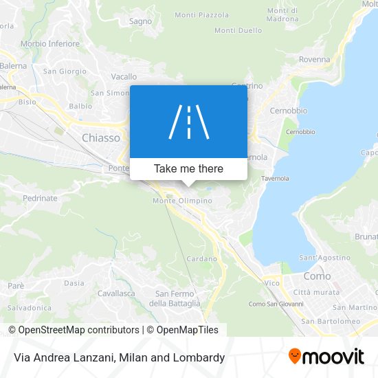 Via Andrea Lanzani map