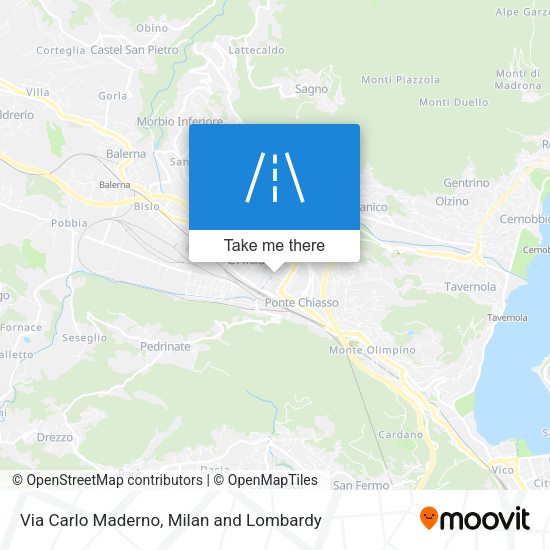 Via Carlo Maderno map