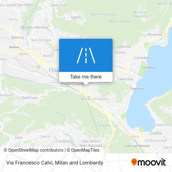 Via Francesco Calvi map