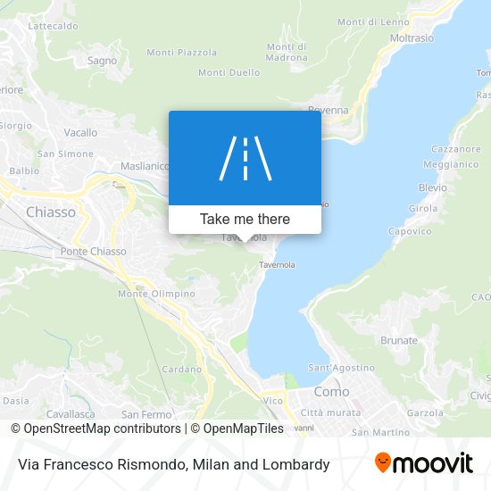 Via Francesco Rismondo map