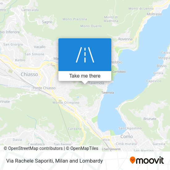 Via Rachele Saporiti map