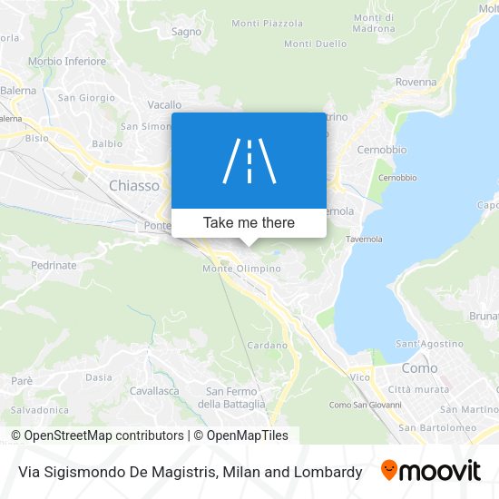 Via Sigismondo De Magistris map