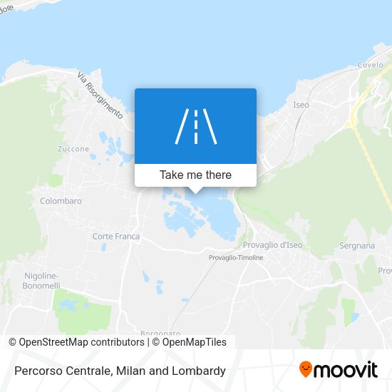 Percorso Centrale map