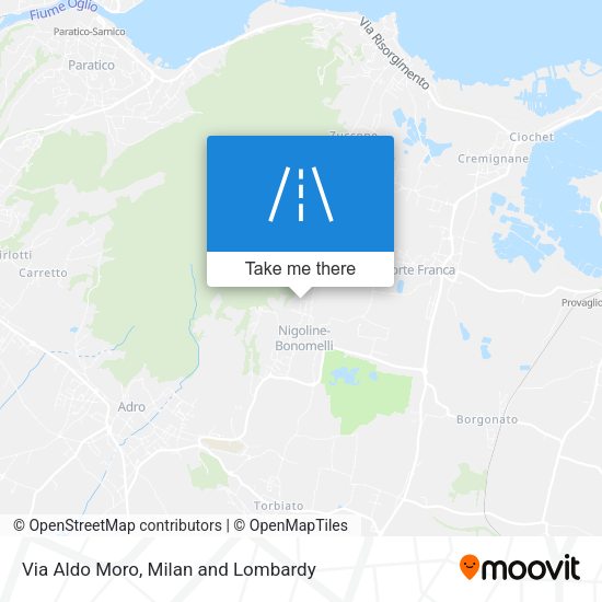Via Aldo Moro map