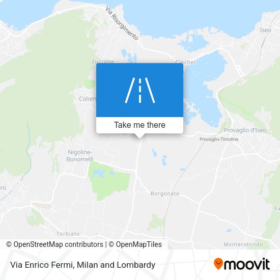 Via Enrico Fermi map