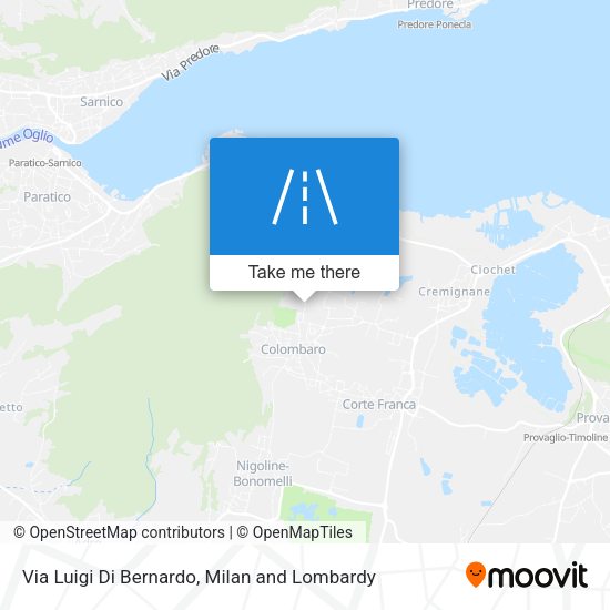 Via Luigi Di Bernardo map