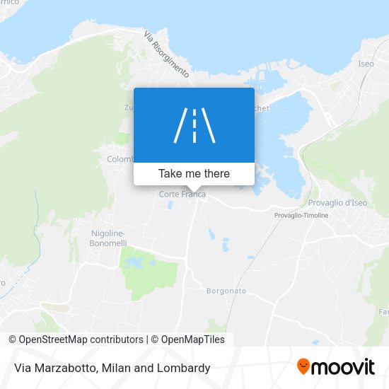 Via Marzabotto map