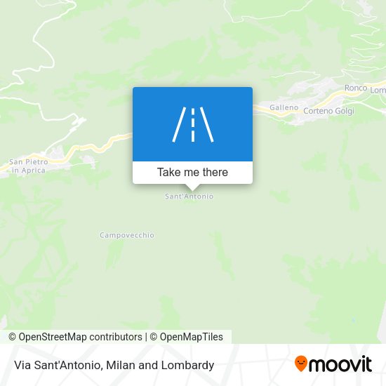 Via Sant'Antonio map