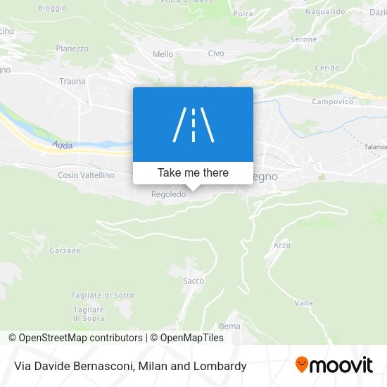 Via Davide Bernasconi map