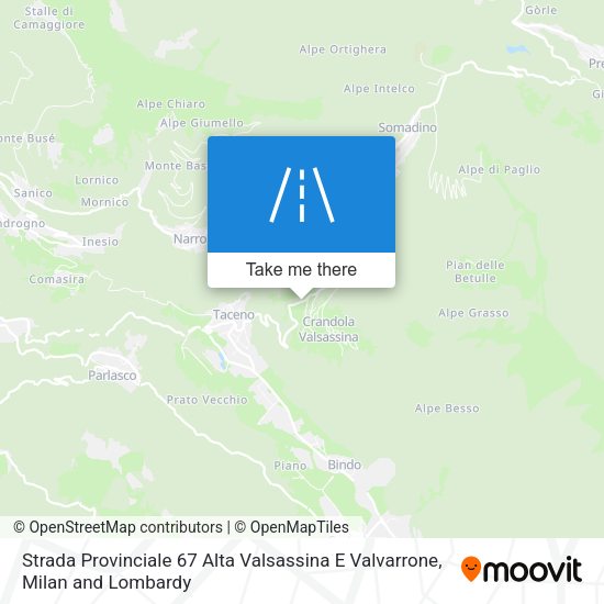 Strada Provinciale 67 Alta Valsassina E Valvarrone map