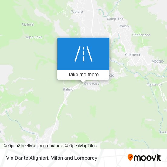 Via Dante Alighieri map