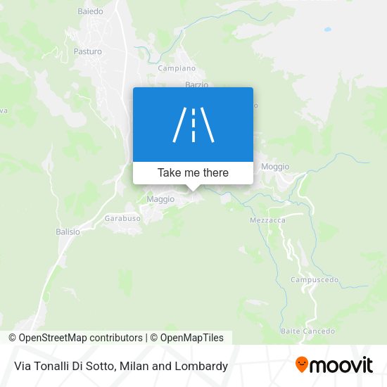 Via Tonalli Di Sotto map