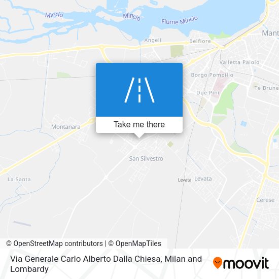 Via Generale Carlo Alberto Dalla Chiesa map