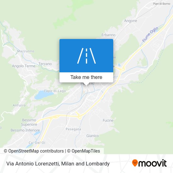 Via Antonio Lorenzetti map