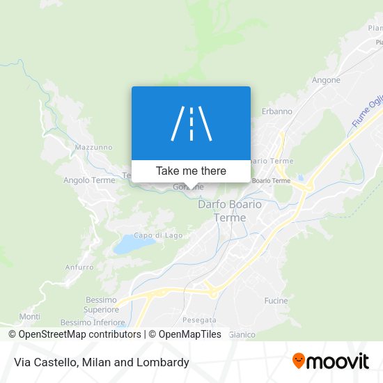 Via Castello map