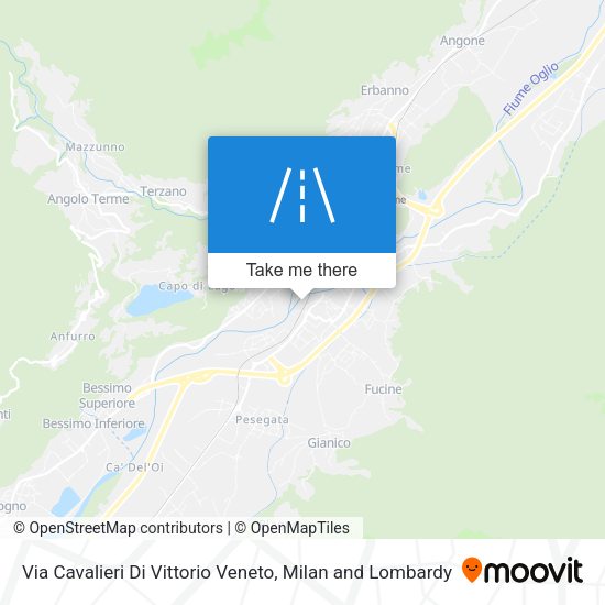Via Cavalieri Di Vittorio Veneto map