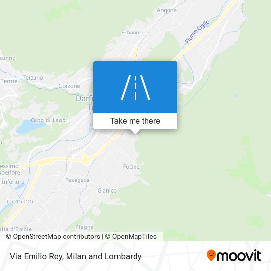 Via Emilio Rey map