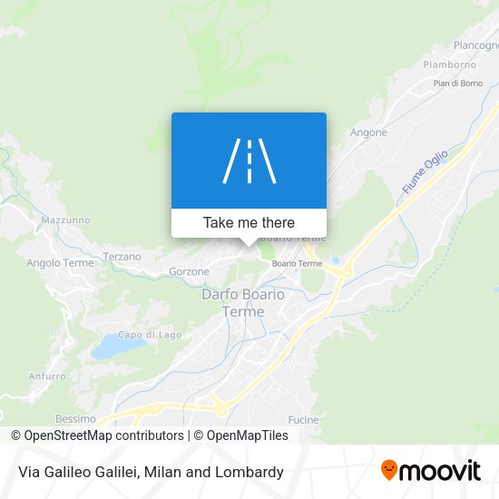 Via Galileo Galilei map