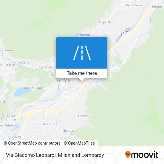 Via Giacomo Leopardi map