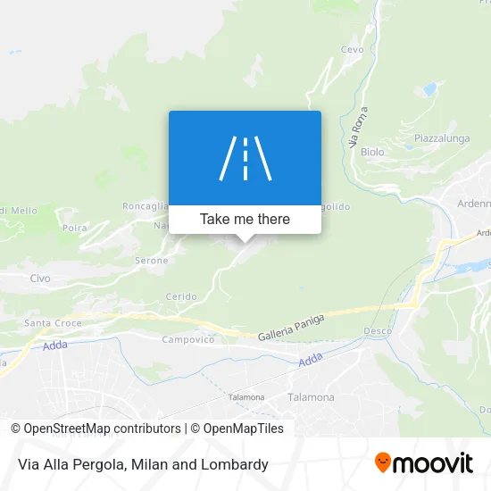 Via Alla Pergola map