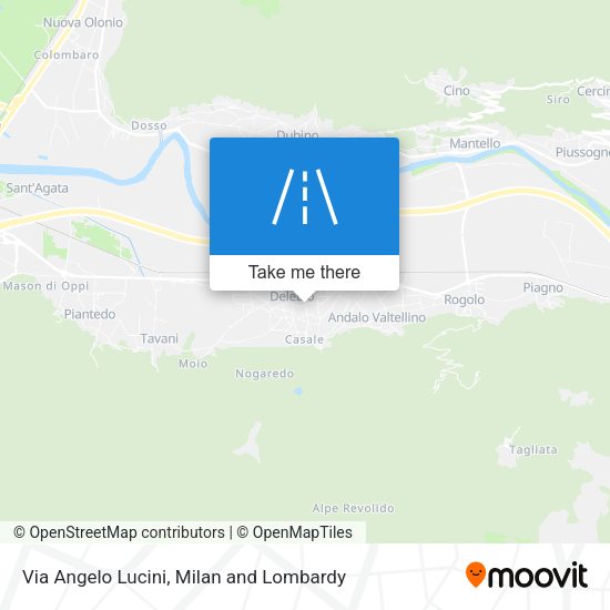 Via Angelo Lucini map