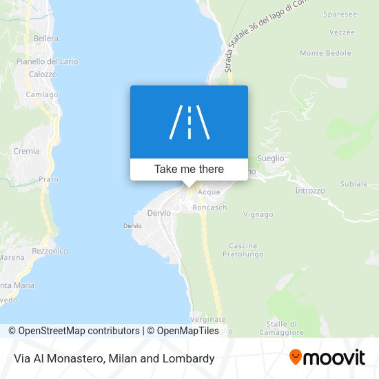 Via Al Monastero map