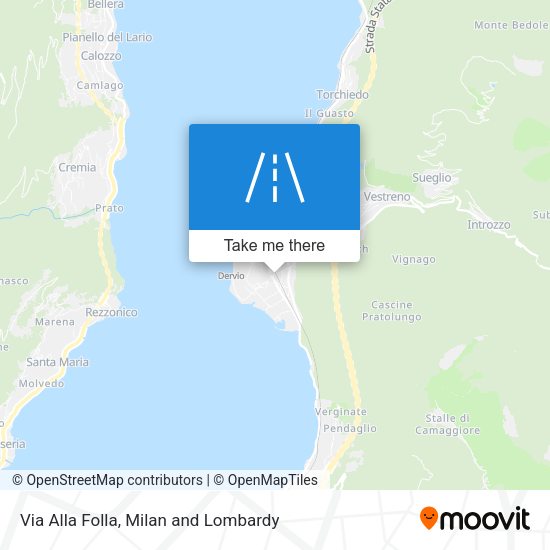 Via Alla Folla map