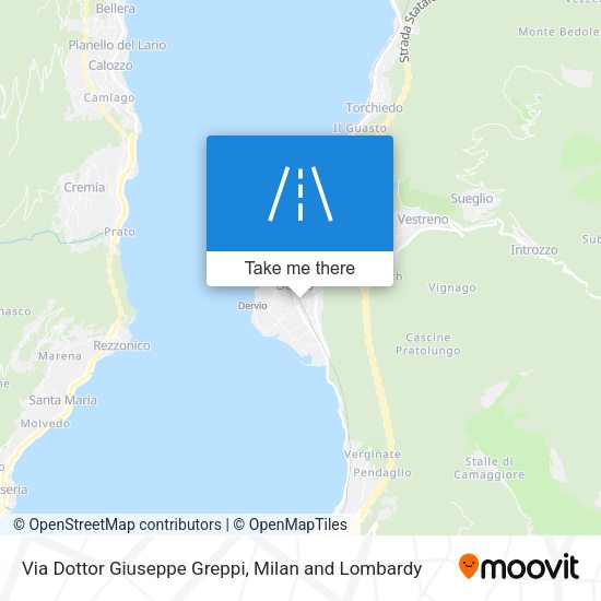 Via Dottor Giuseppe Greppi map