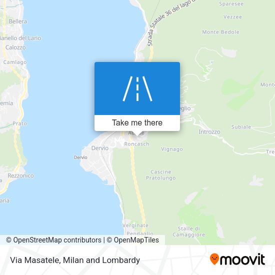 Via Masatele map