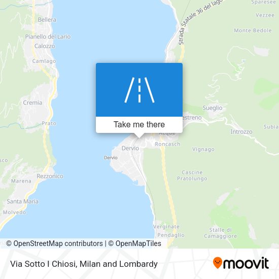 Via Sotto I Chiosi map