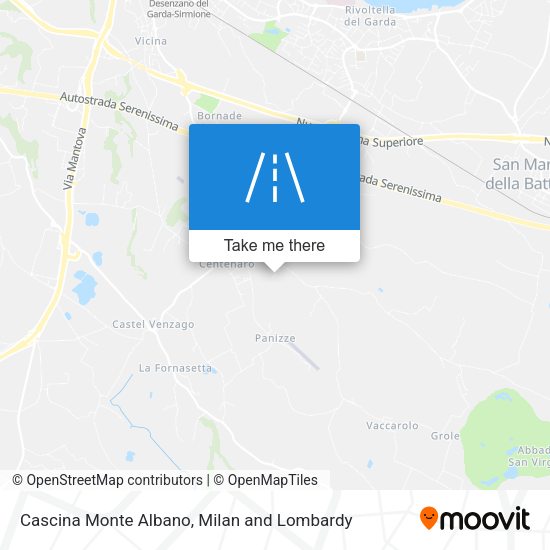 Cascina Monte Albano map