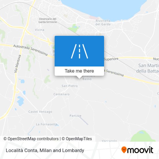 Località Conta map