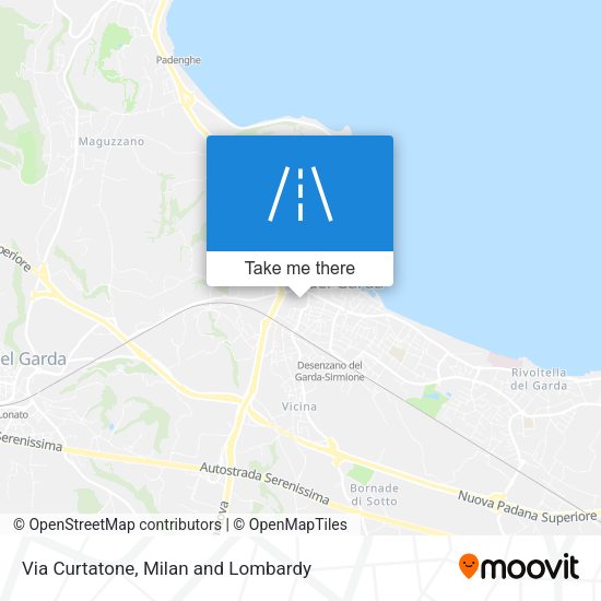 Via Curtatone map