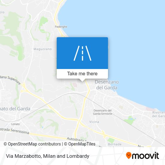 Via Marzabotto map