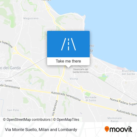 Via Monte Suello map