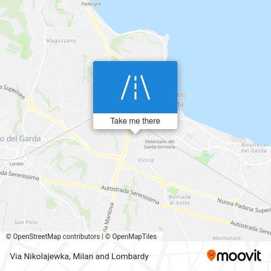 Via Nikolajewka map