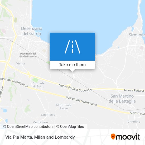 Via Pia Marta map