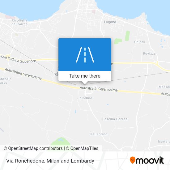 Via Ronchedone map