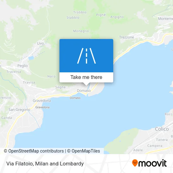 Via Filatoio map