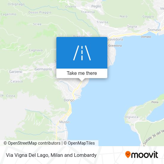 Via Vigna Del Lago map