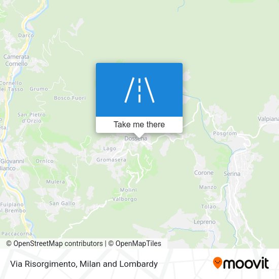 Via Risorgimento map