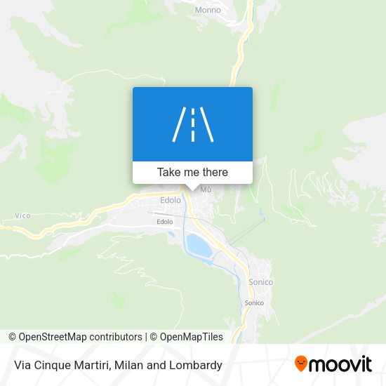 Via Cinque Martiri map