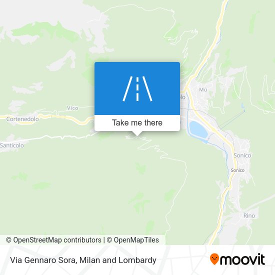 Via Gennaro Sora map