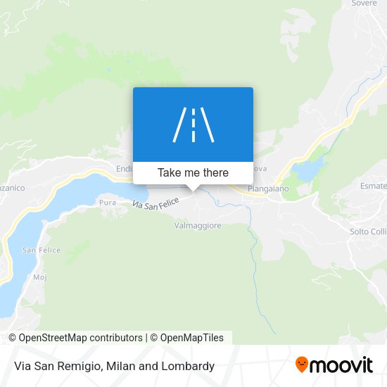 Via San Remigio map