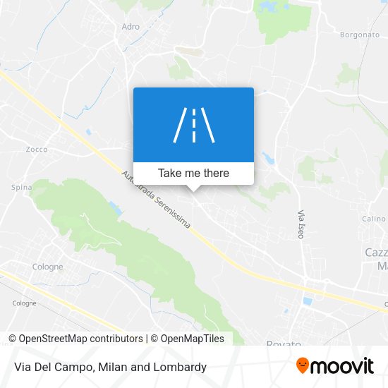 Via Del Campo map